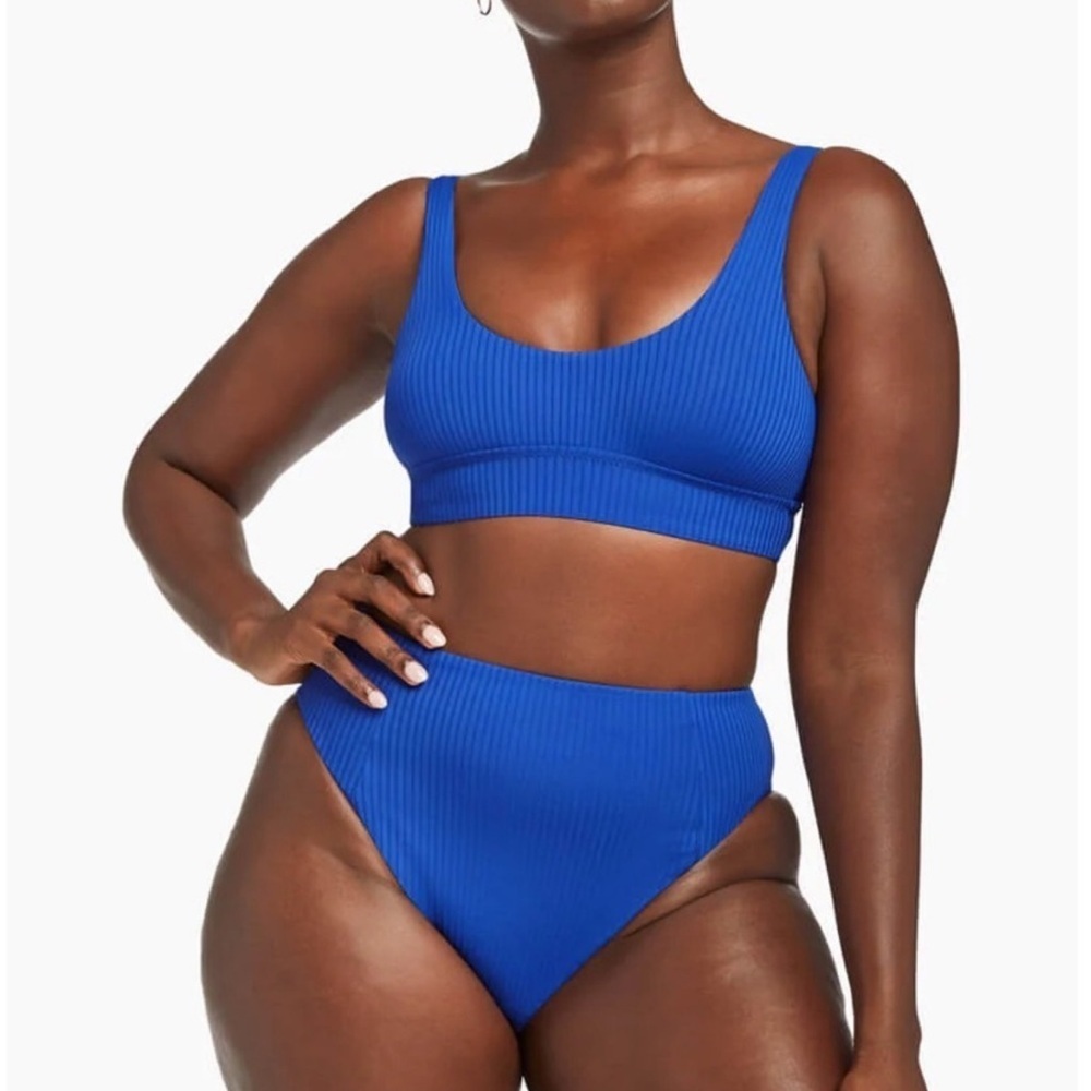 Vitamin A cobalt blue Sienna bikini top and bottoms set - Large